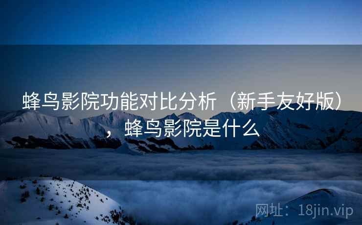 蜂鸟影院功能对比分析（新手友好版），蜂鸟影院是什么